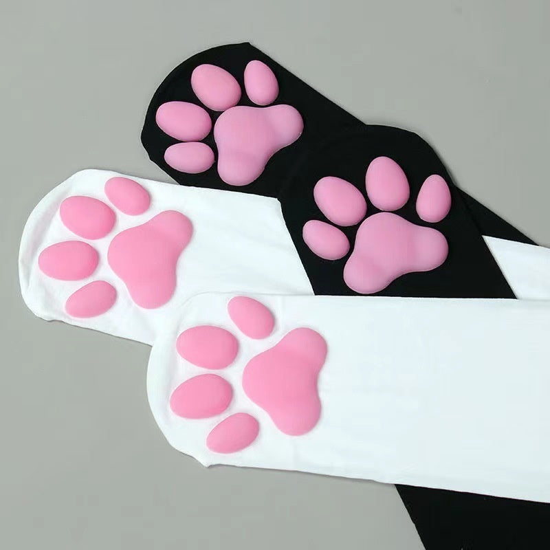 Silicone Meat Pad Cat's Paw Socks