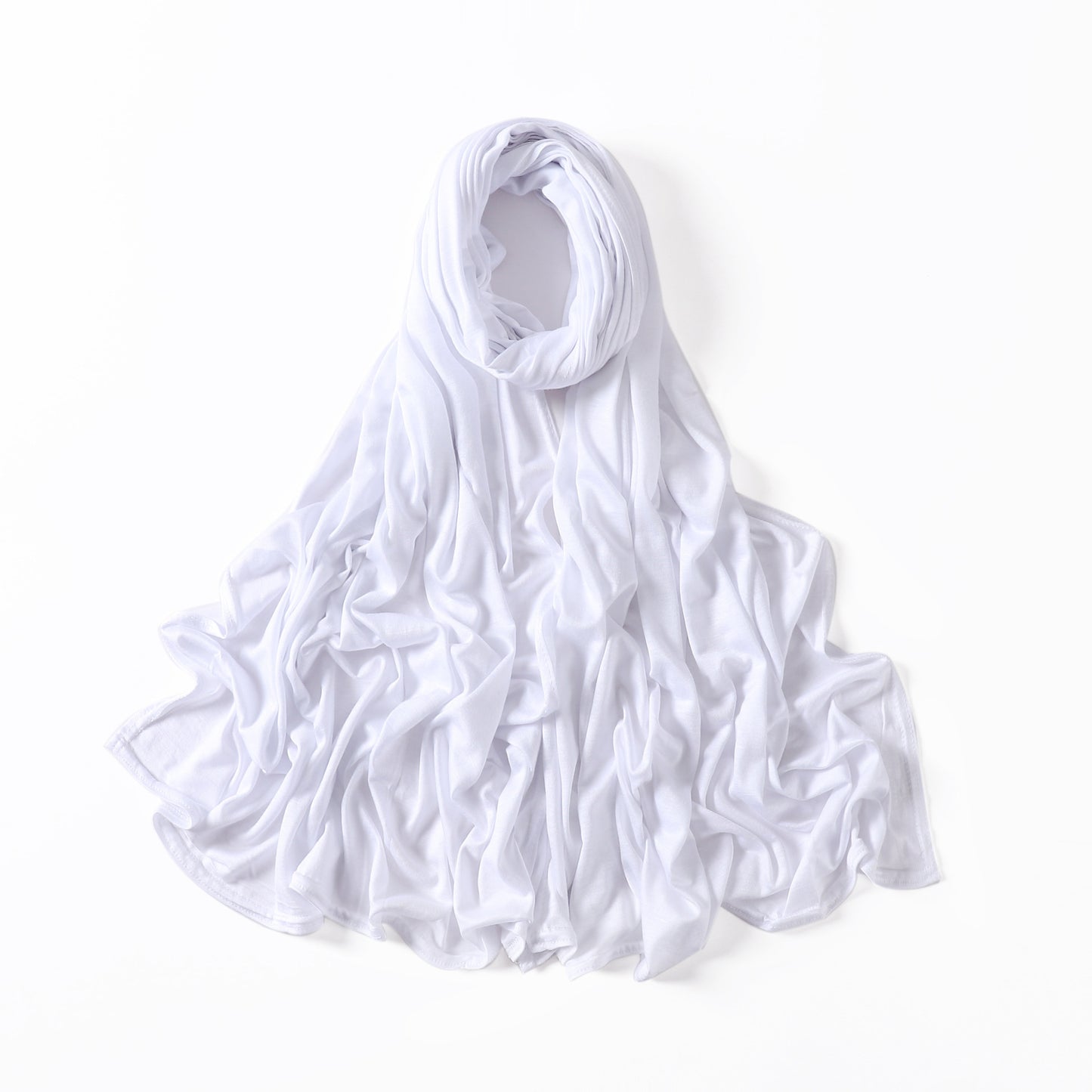 35 Colors Malaysia Pure Color Modal Curling Mercerized Cotton Scarf