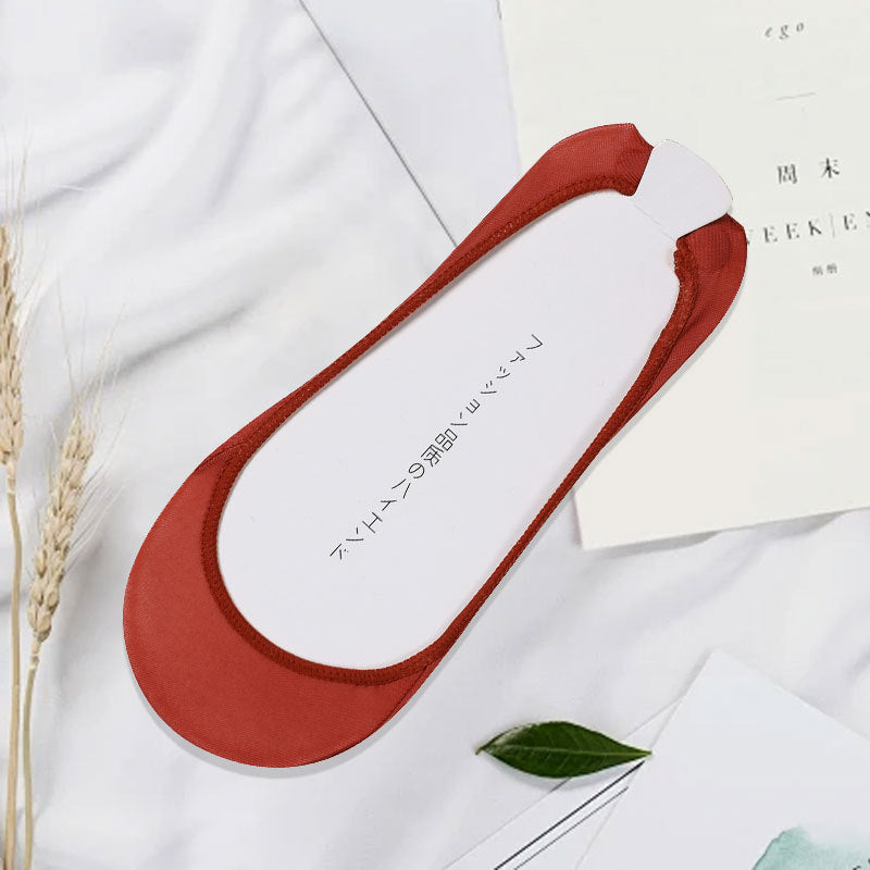 Invisible Boat Socks Women's Summer Socks Low-cut Non-slip Ice Silk