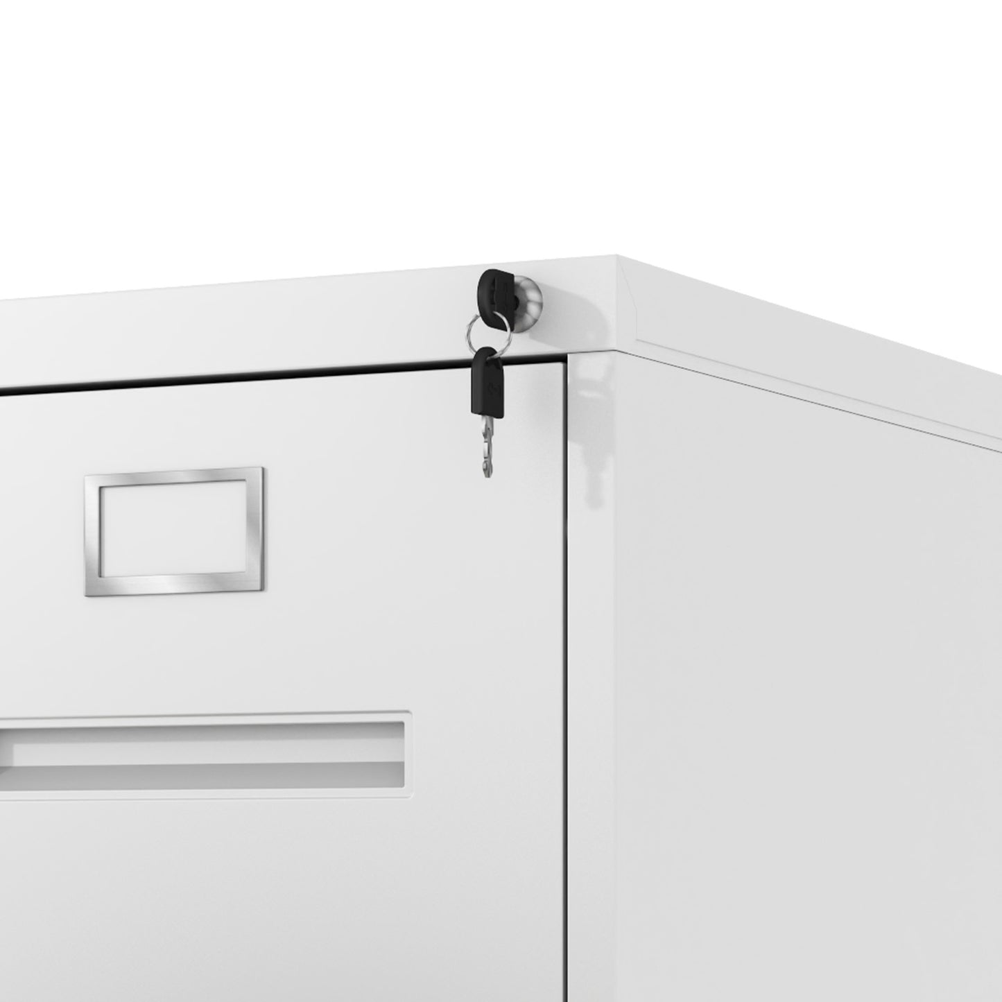 2 Drawer File Cabinet With Lock Metal Vertical File Cabinet Office Home, A4 Legal Letter Size Narrow File Cabinet Locked,Assembly Required