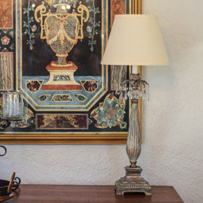 Slant Empire Hardback Lampshade With Bulb Clip, BeigeUnavailable Platform - Waifel