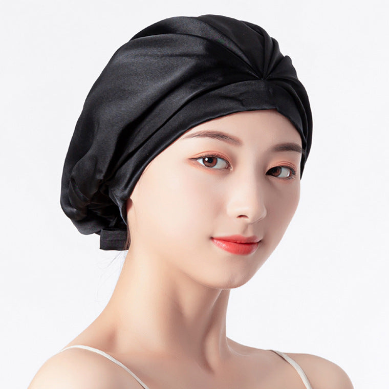 Fashion Home Sleep Lunch Break Hair Care Hat Satin