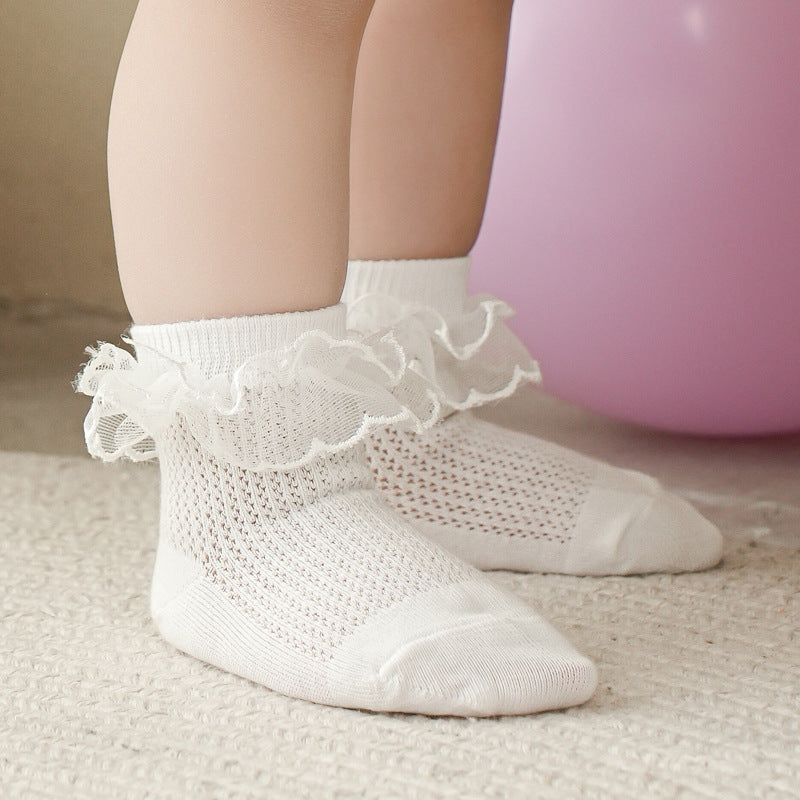 Fashion Individual Breathable Lace Girls' Socks