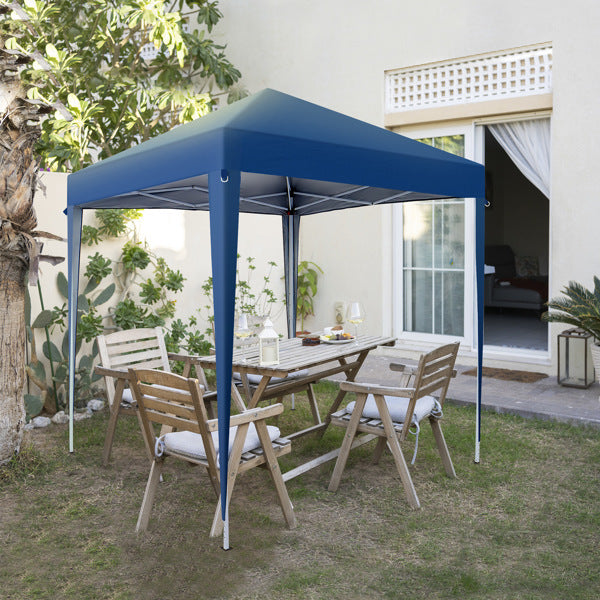 Blue Non Enclosed Folding Shed
