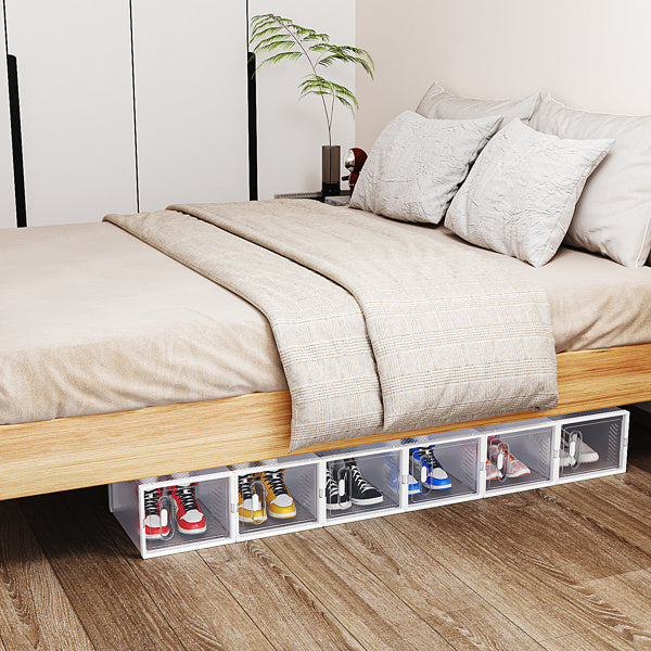 White Medium 18PCS 35x25x19cm Shoebox, Plastic, Mesh, Free Combination