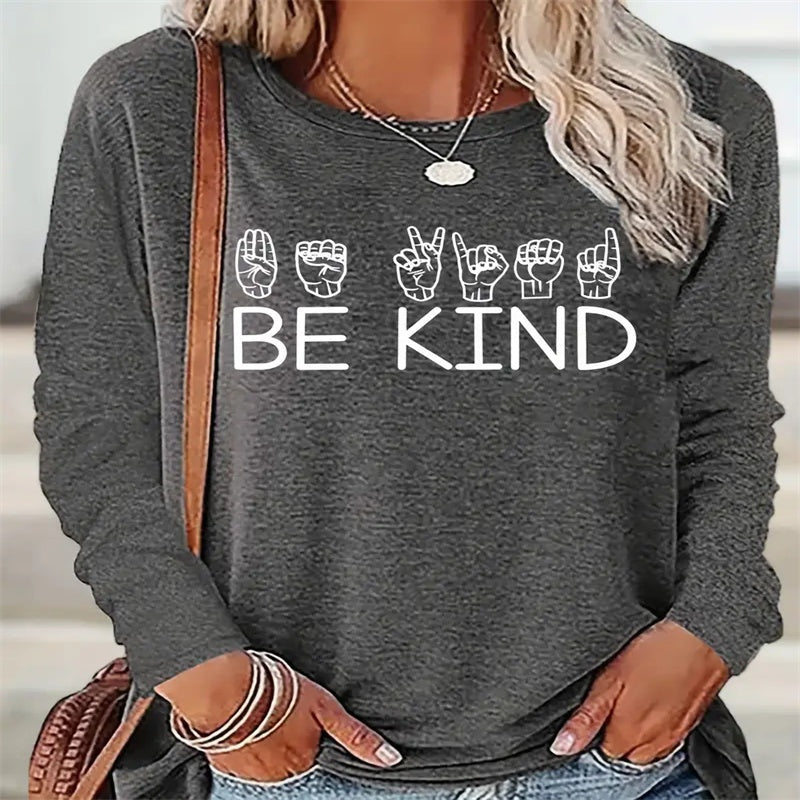 Women's Printed Hoodless Sweatshirt