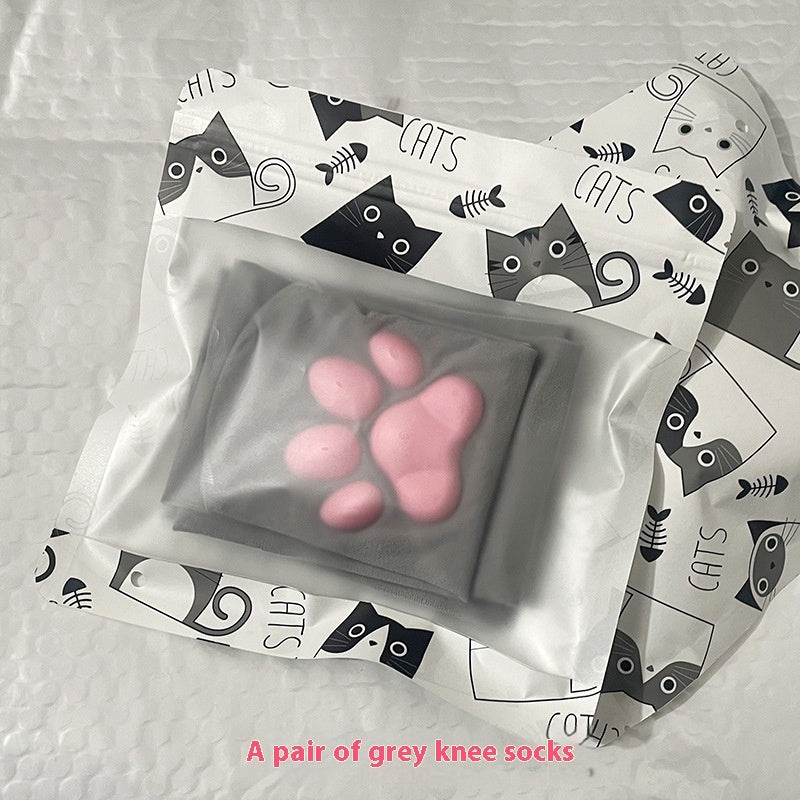 Silicone Meat Pad Cat's Paw Socks
