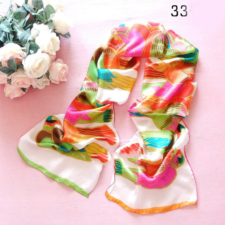 Fashionable Women's Animal Print Silk Scarf