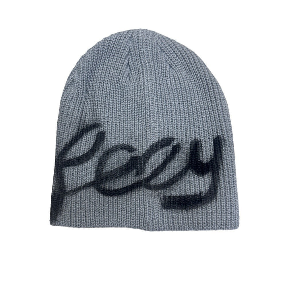 Street Style Letters Pile Heap Cap Beanie Hat Female Autumn And Winter Street