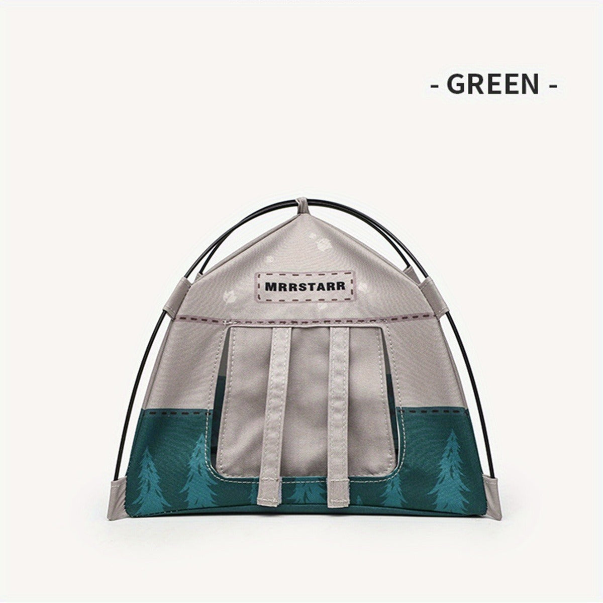 Small Tent Ornament - Delicate Fabric Texture With Sturdy Stand, Cute Natural Design For Desktop Camping Vibe