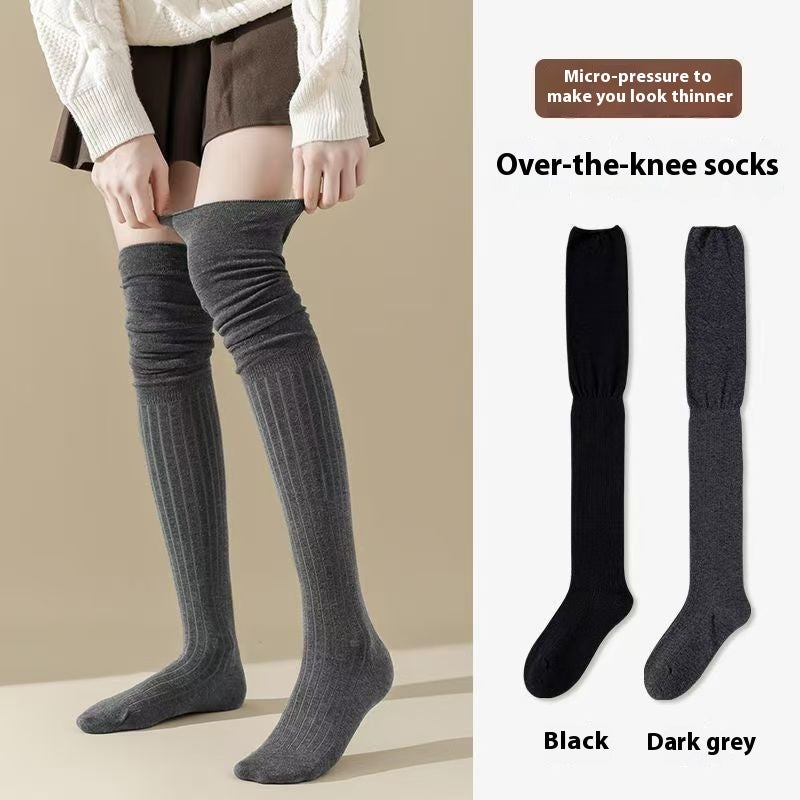 Maillard Long Tube Stitching Bunching Socks