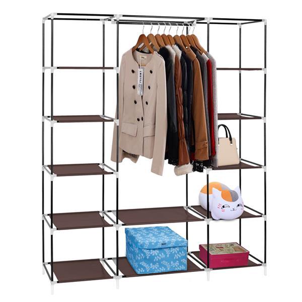 Non Woven Wardrobe With 5 Layers And 12 Compartments