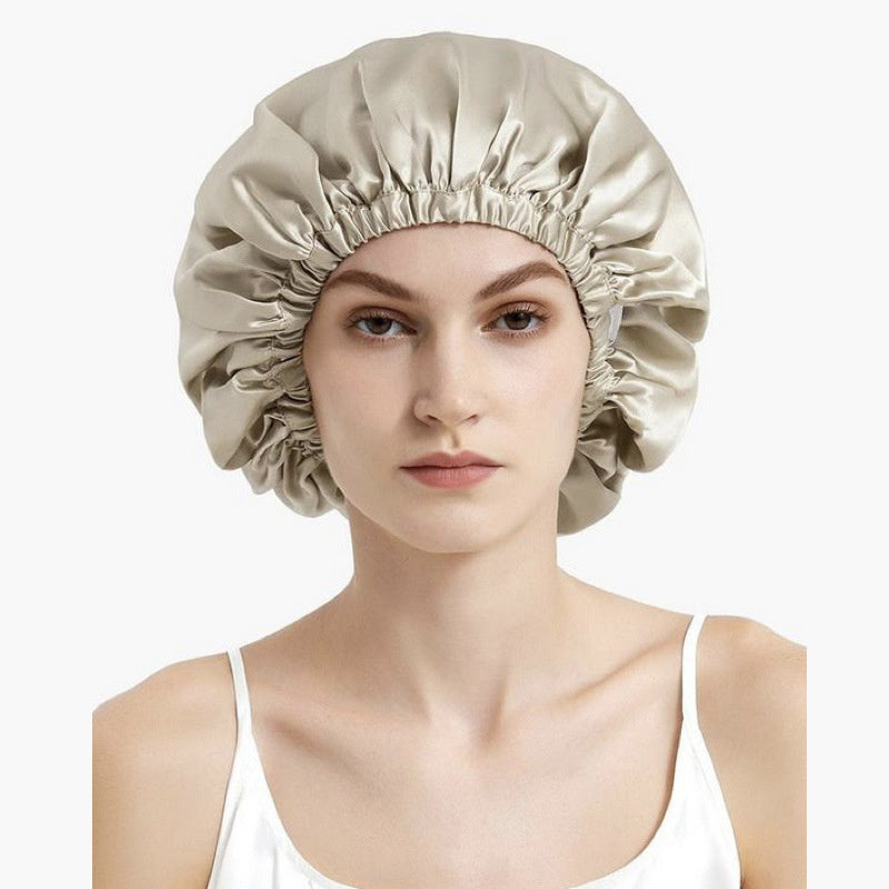 Double Layer Silk Elastic Band Nightcap