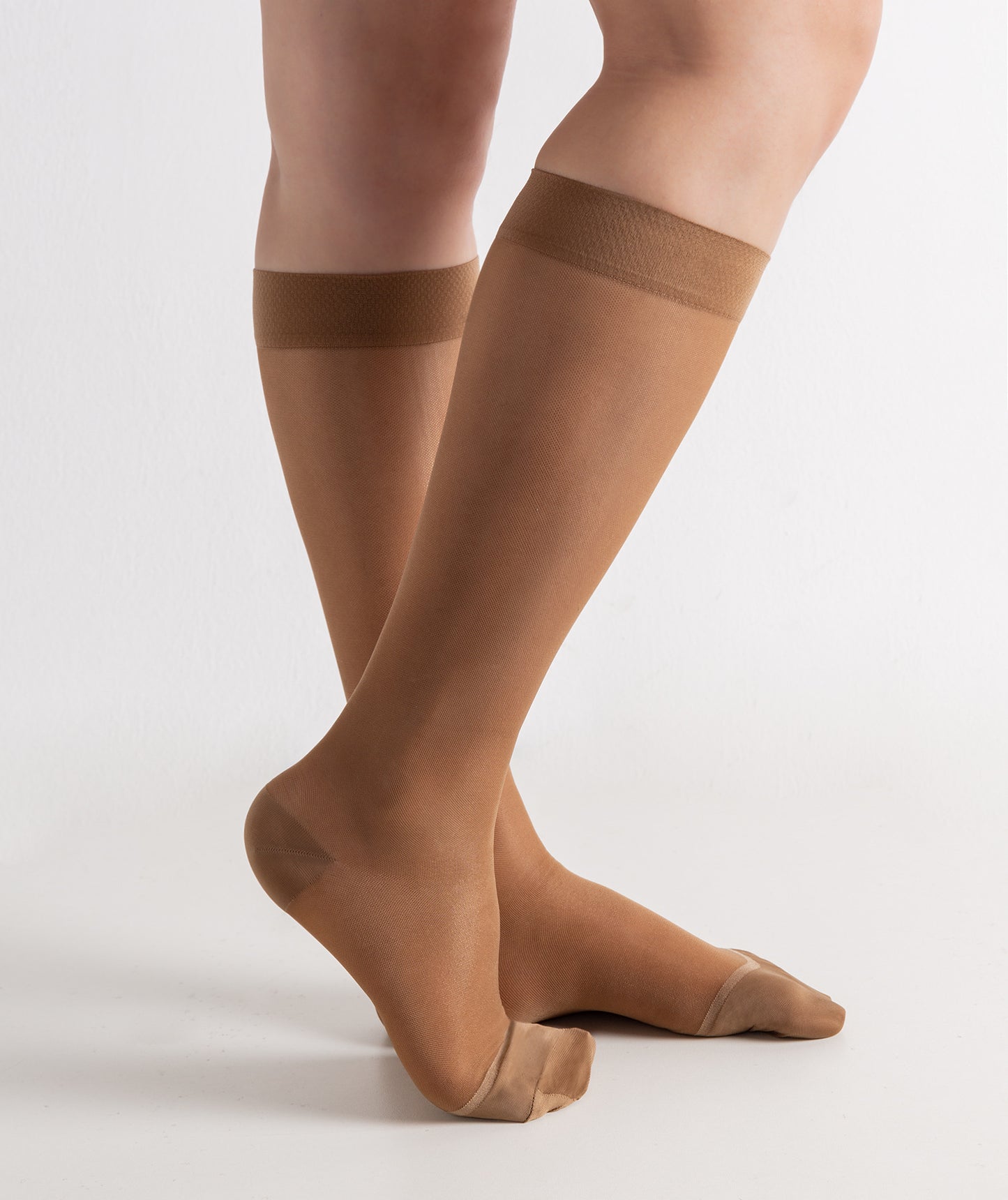 Women's Solid Color Minimalist Thin Compression Stockings