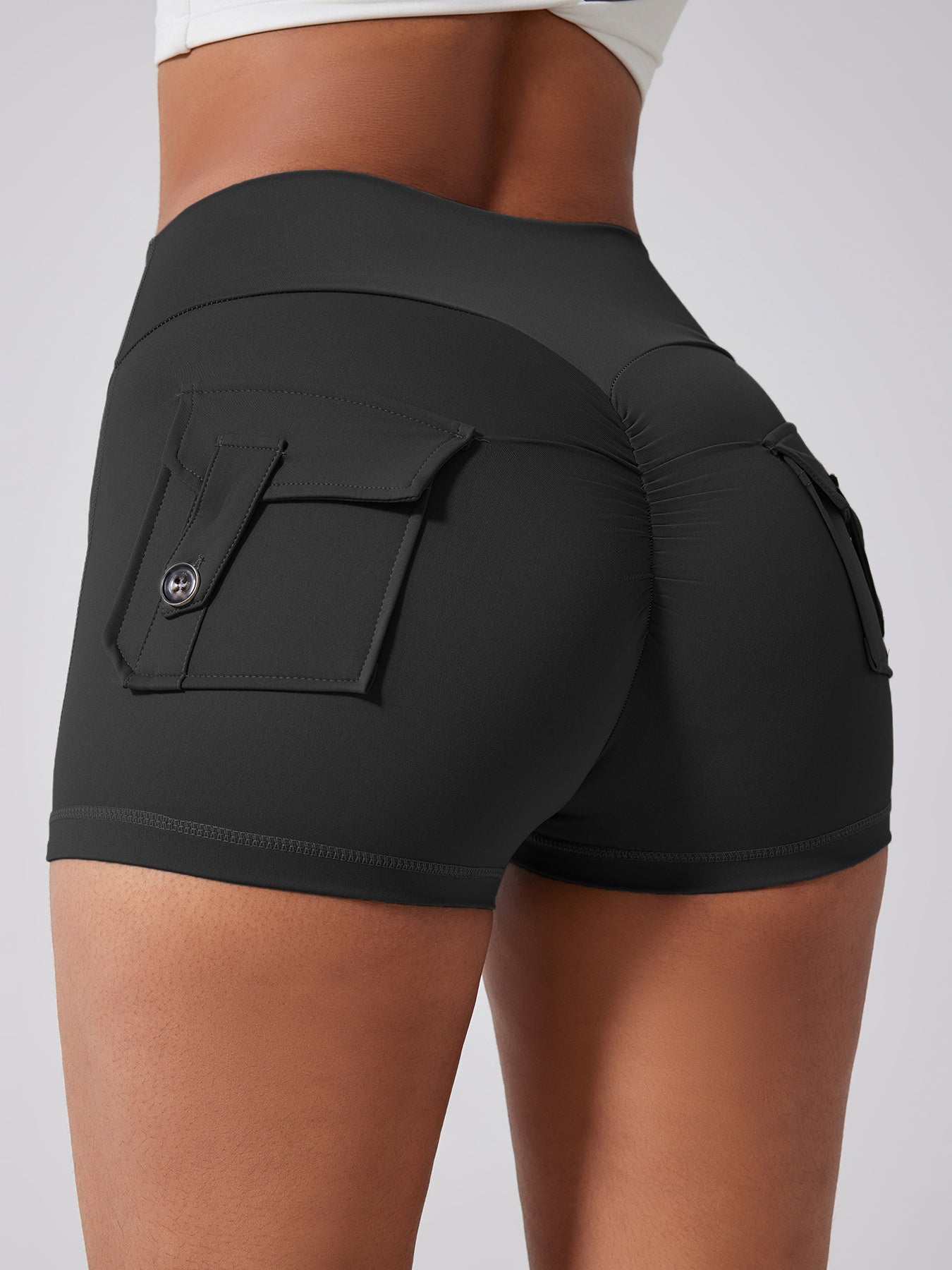 Women's Sports Shorts, High Waist Design, Soft And Comfortable, Suitable For Sports And Yoga, Can Effectively Control The Abdomen