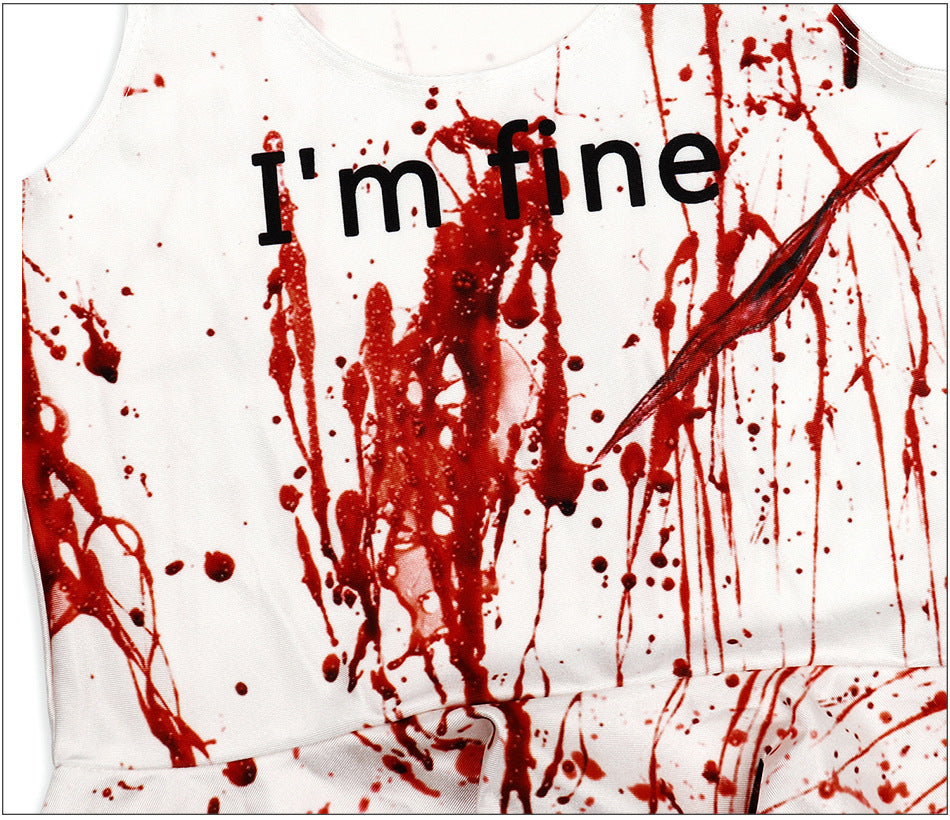 Female Ghost Clothes Stage Costume Vest Dress