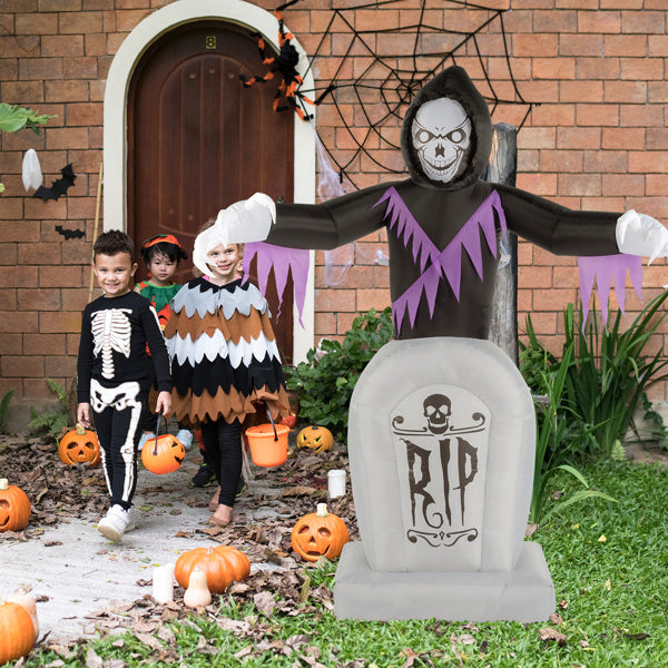 Grim Reaper And Grave, Halloween Inflatable Decoration 12V