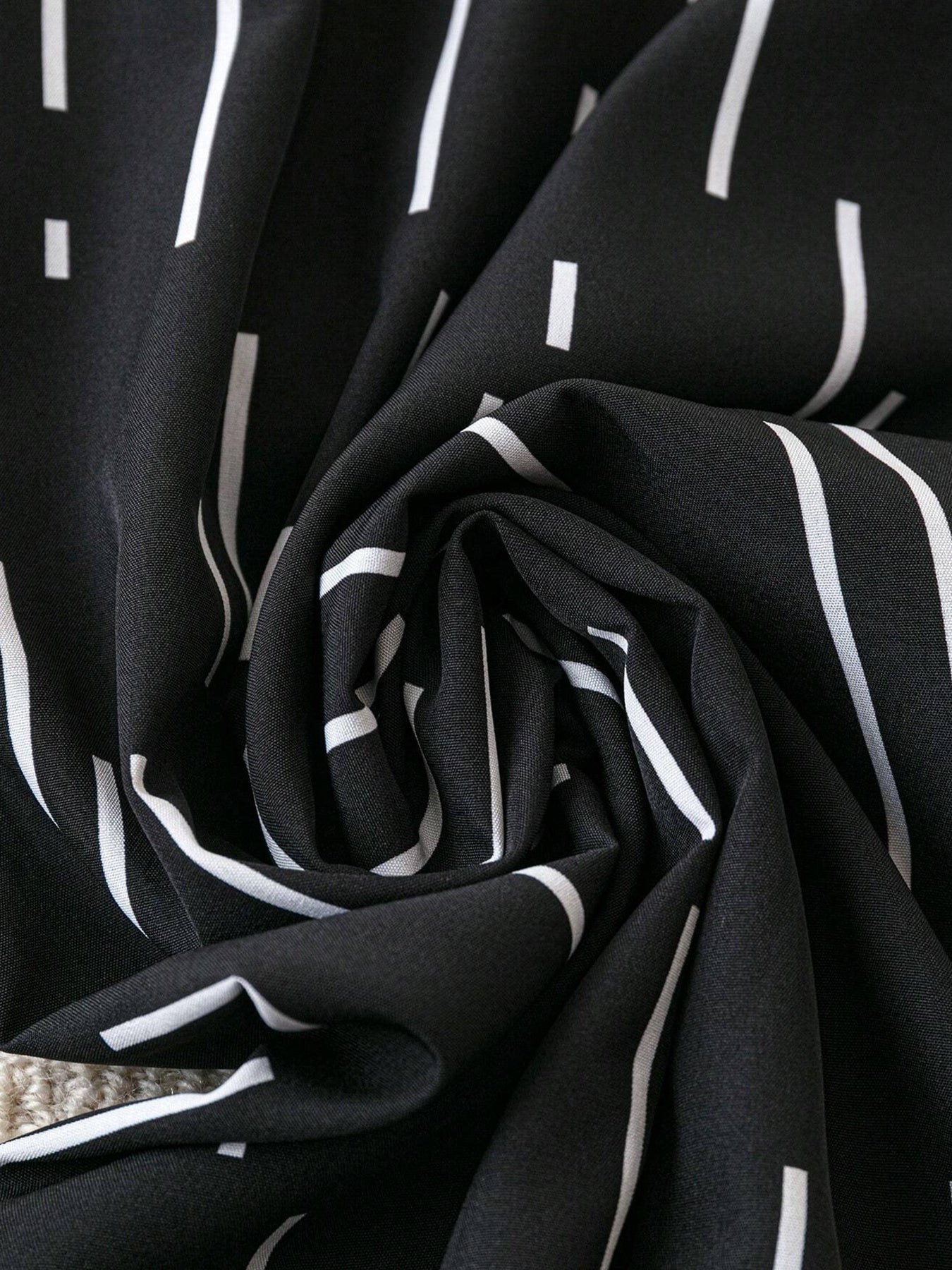 Women's Plus Size Line Print Wide-Leg Pants - Summer Casual Work Outdoor Trousers