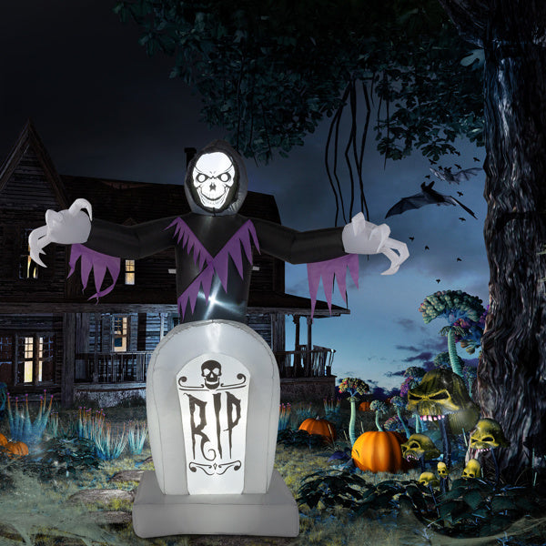 Grim Reaper And Grave, Halloween Inflatable Decoration 12V