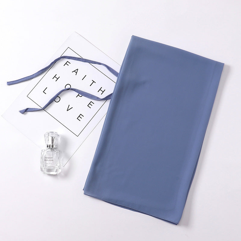 Fashion New Pearl Chiffon Bandage Gauze Scarf