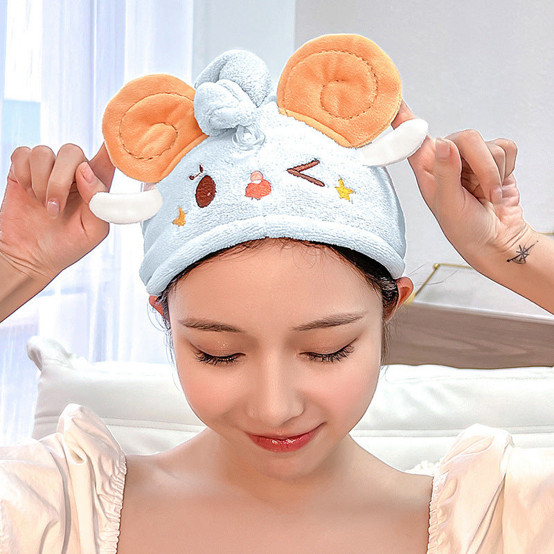 Cartoon Coral Fleece Shepherd XINGX Hair Dryer Hat