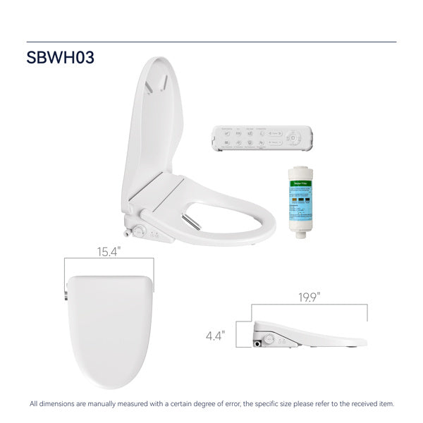 Smart Toilet With Side Knob Adjustable Heated Seat, Water Temperature And Pressure Adjustment Function, Portable Toilet With Automatic Nozzle Cleaning Function, Cannot Be Shipped On Weekends