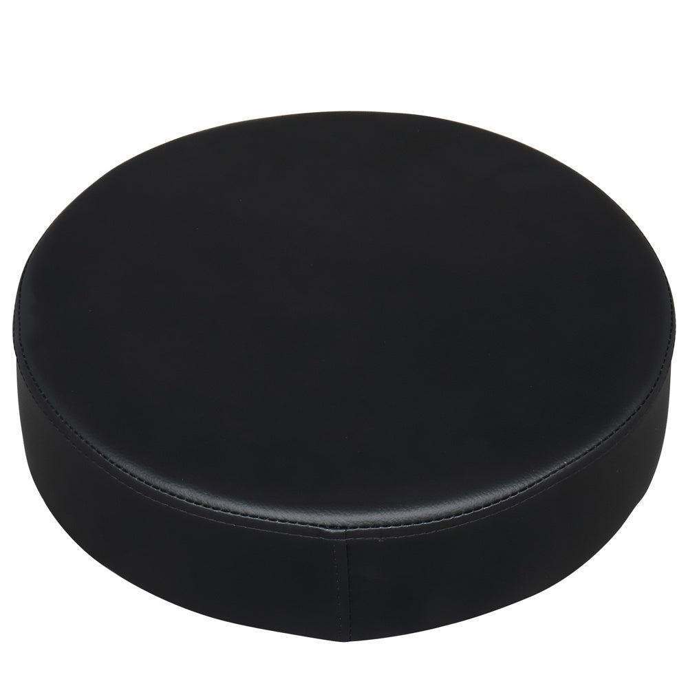 Semi-PU Leather SGS Certified Air Bar Shaped Cotton 8cm Thickness Nylon Wheel 150kg Black Technician Stool Round Cushion