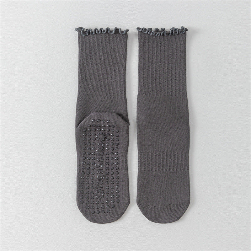 Women's Middle Tube Non-slip Boneless Pure Cotton Athletic Socks