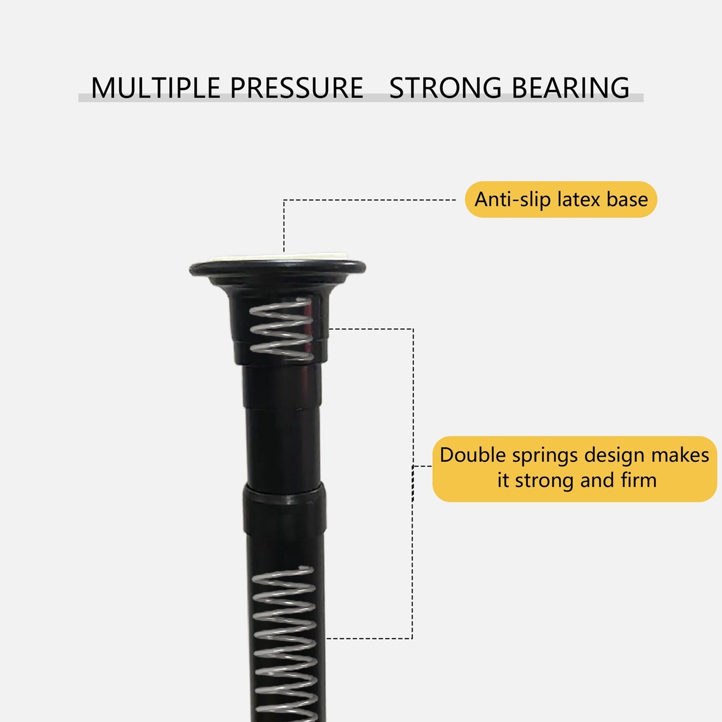 Extra Long Clothes Hanger With The Top Relying On The Ceiling And Nuclear Floor