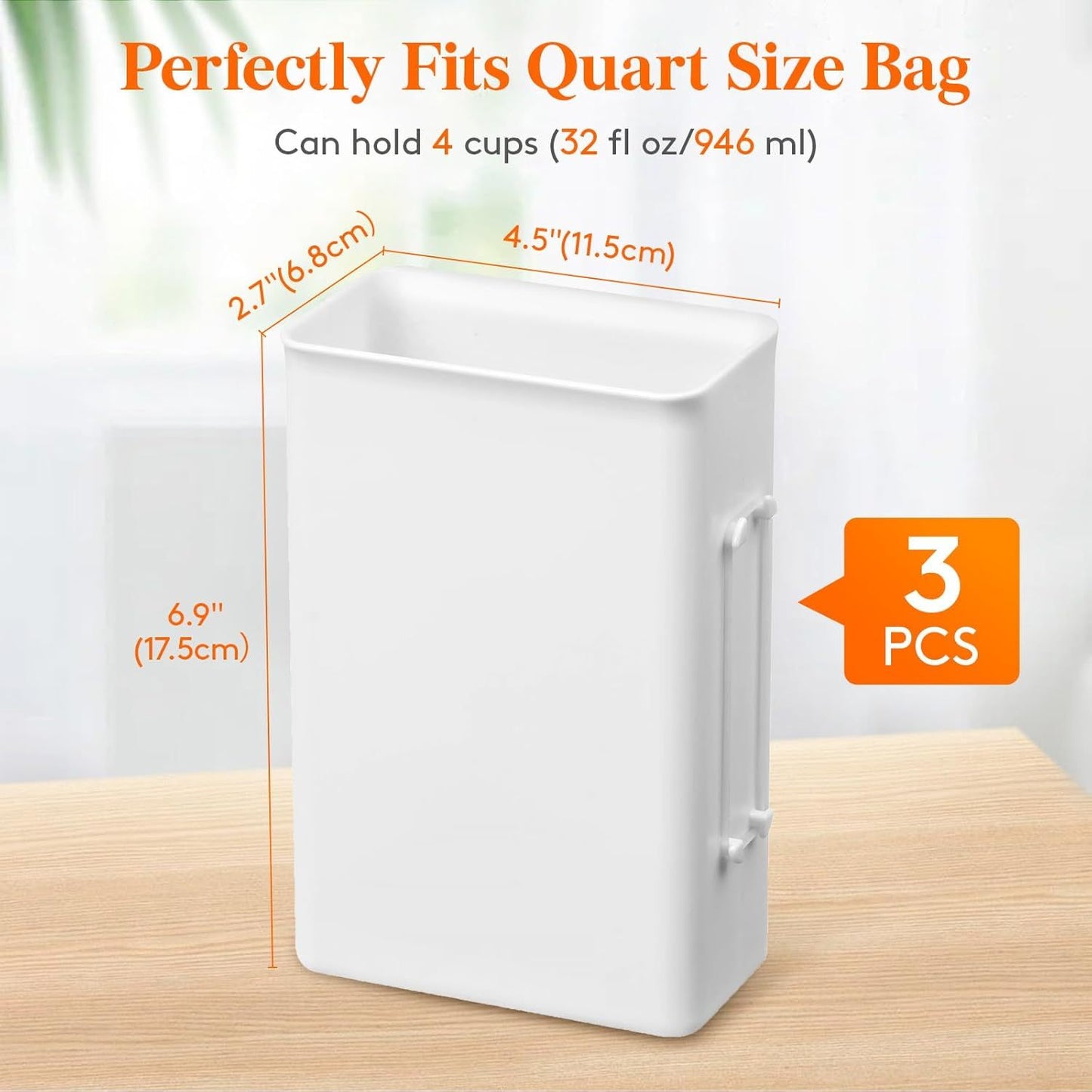 Freezer Soup Containers 3 Pack - 946ml Meal Prep Molds & Food Organizer Storage For Soup, Juice, Leftovers