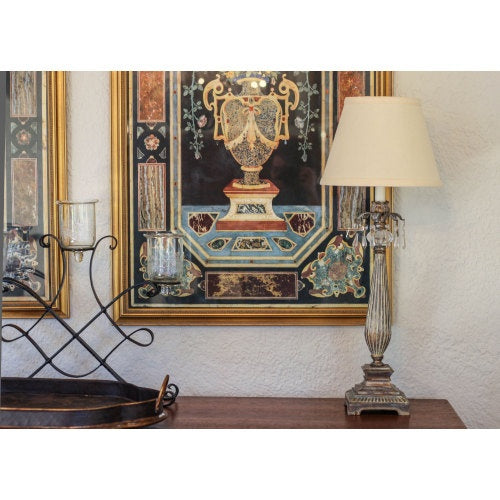 Slant Empire Hardback Lampshade With Bulb Clip, BeigeUnavailable Platform - Waifel