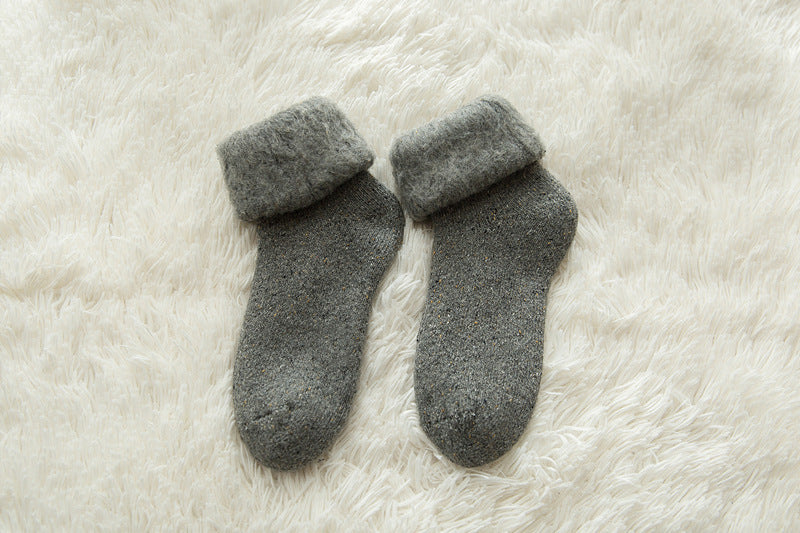 Winter Thick Wool Lined Warm Stockings