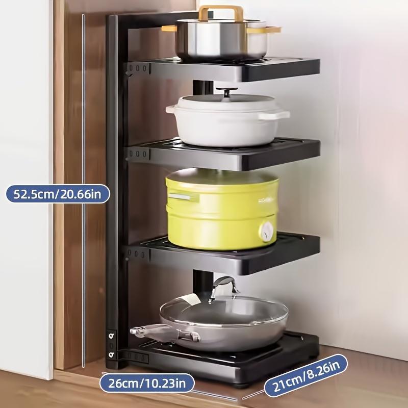 Kitchen Cabinet Pots And Pans Heavy Duty Multi-layer Adjustable Storage Rack