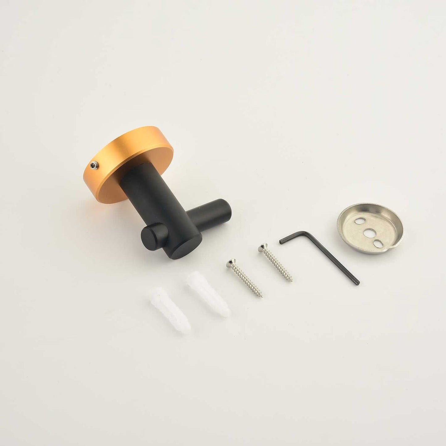 6 Piece Bathroom Towel Rack Set Wall Mount White Icon