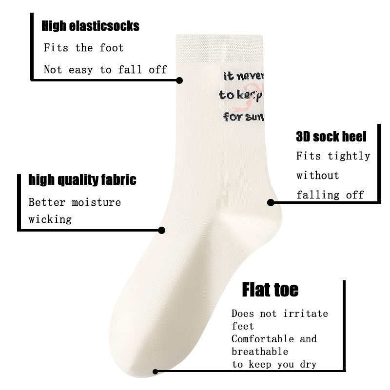 8 Pairs Womens Crew Socks Casual Knit Comfy Seamless Breathable Cool Dress Socks For Outdoor Sports Running Fitness Cycling