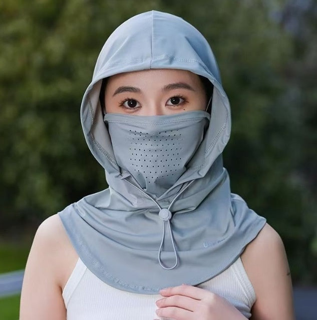 Mask Face Ice Silk UV Protection Sun Protection Hat