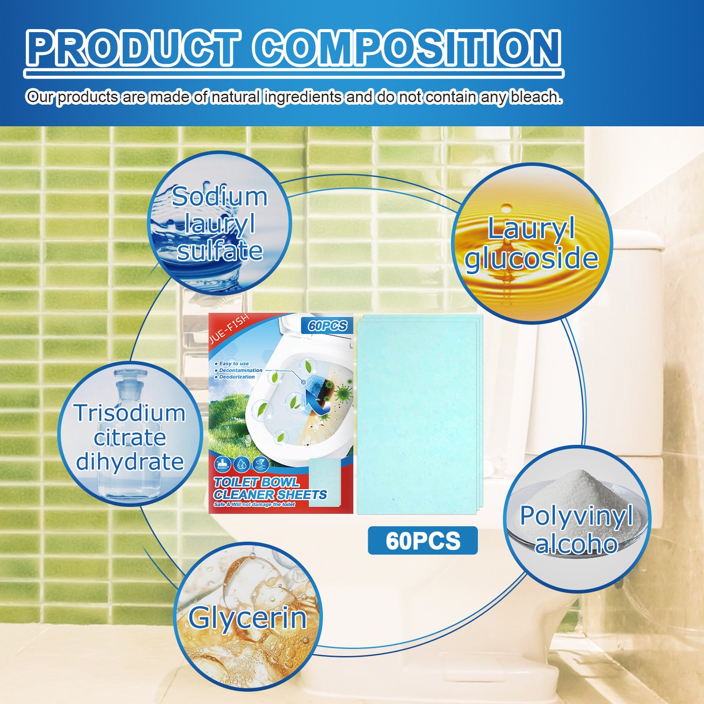 Toilet Drain Toilet Cleaning Tablets