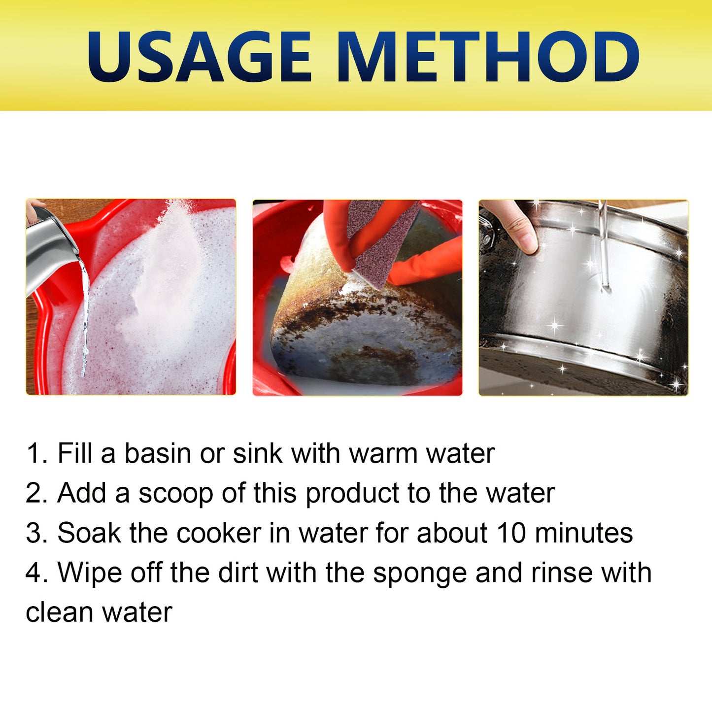 Kitchen Heavy Oil Stain Soaking Powder