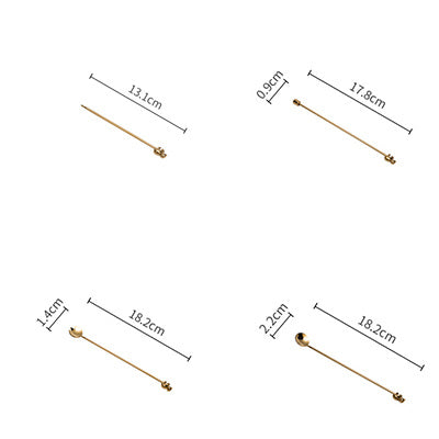 Dessert Stainless Steel Salad Fork Coffee Stirring Bar