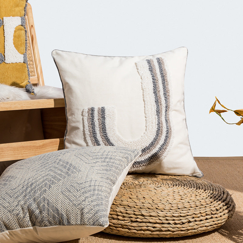 Simple Ins Style Loop Velvet Pillow Cover