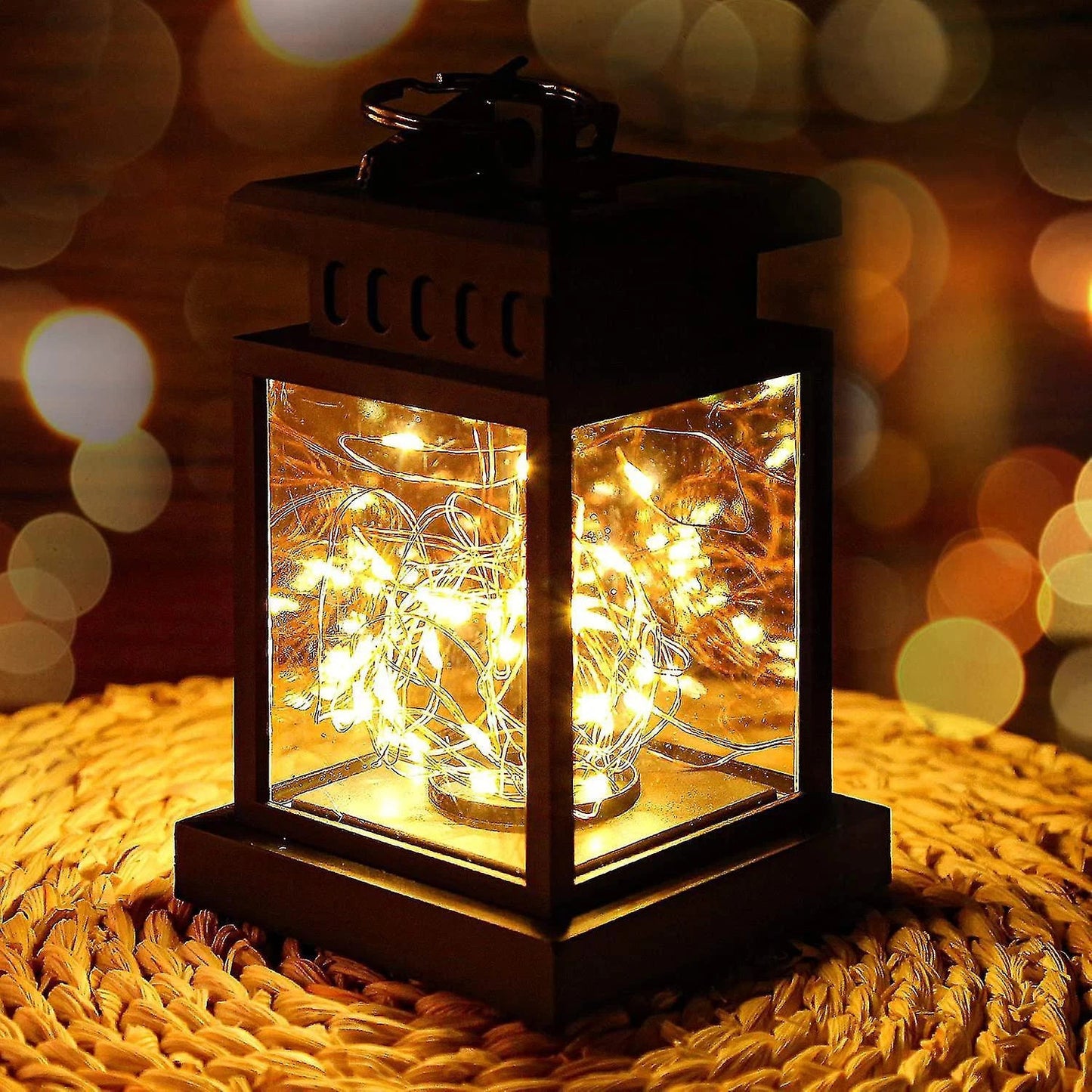 3PCS Solar Powered LED Lantern Light Waterproof Lamp Hanging Outdoor Garden Lawn