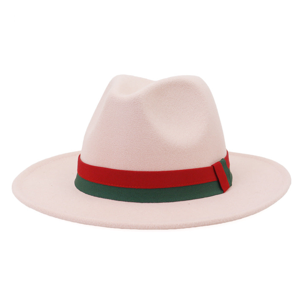 Big Brim British Style Woolen Jazz Top Hat