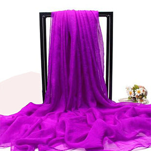 Summer New Simulation Silk Scarf Ladies Sun Protection Shawl