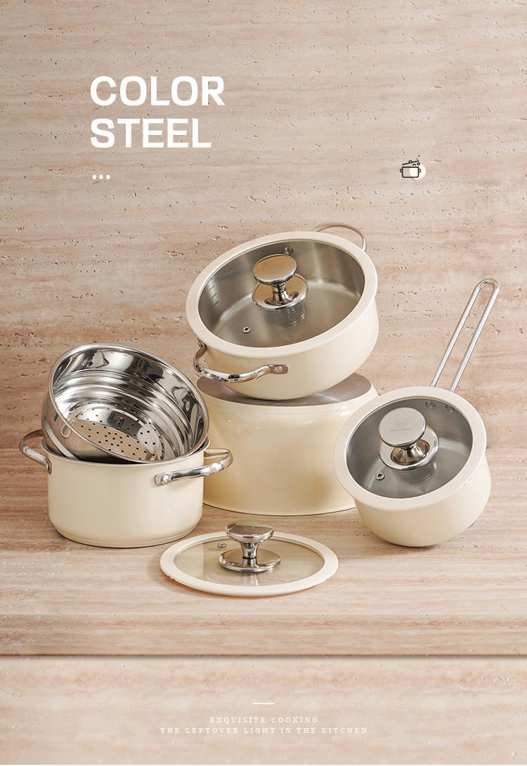 Stainless Steel Pot 4-piece Set