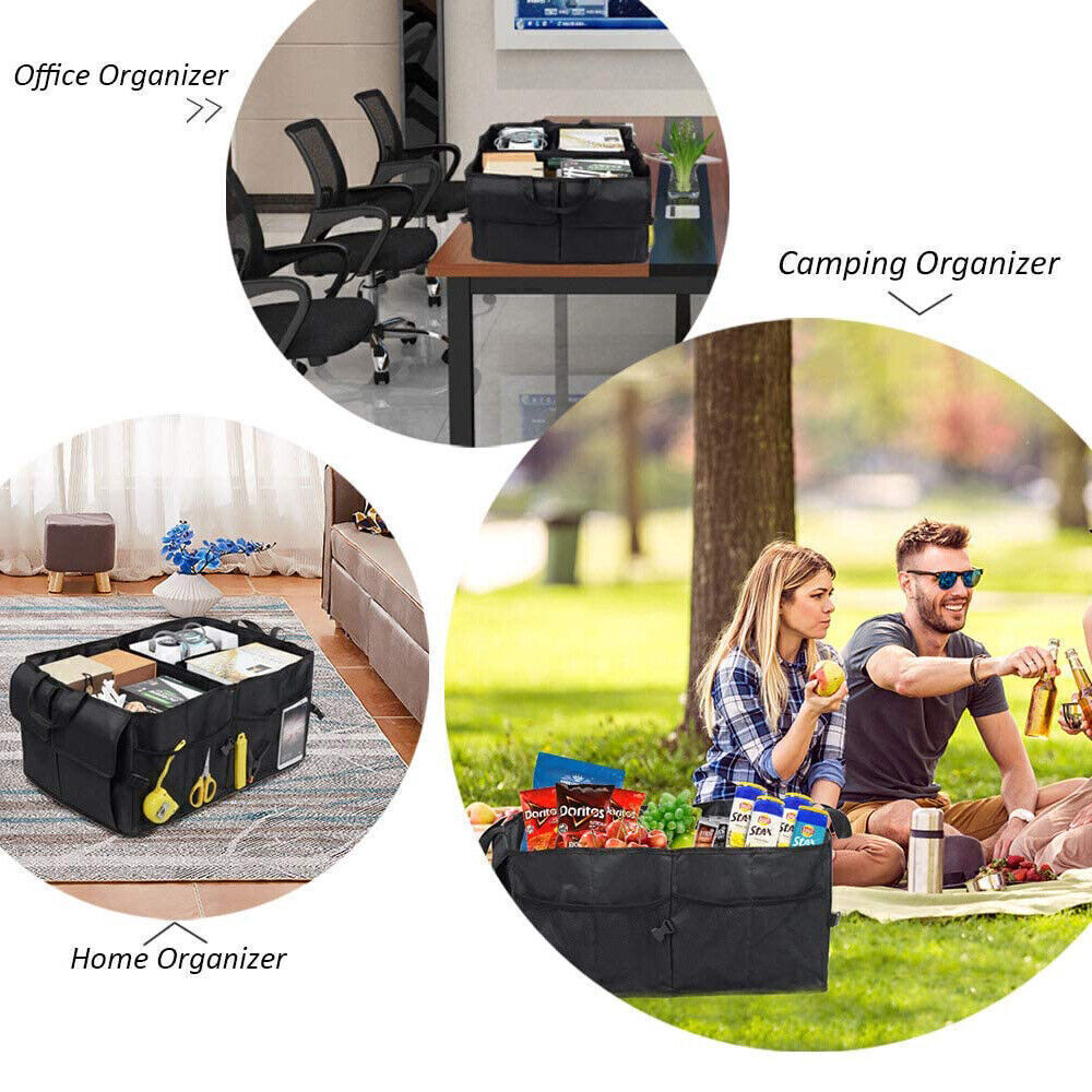 Car Boot Organiser Portable Foldable Heavy Duty Large Car Boot Tidy Storage Bag