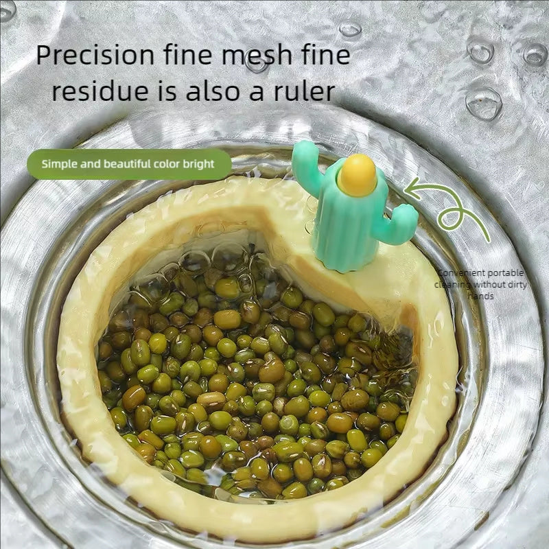 Anti-clogging Cactus Kitchen Sink Drainage Filter Kitchen Sink Kitchen Bath Sink Strainer Drain Filter Basket, Hair Catcher Stopper, Easy Clean Sewer Leftover Food And Garbage Collector Filter Drain