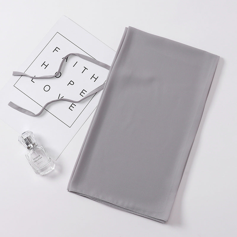 Fashion New Pearl Chiffon Bandage Gauze Scarf