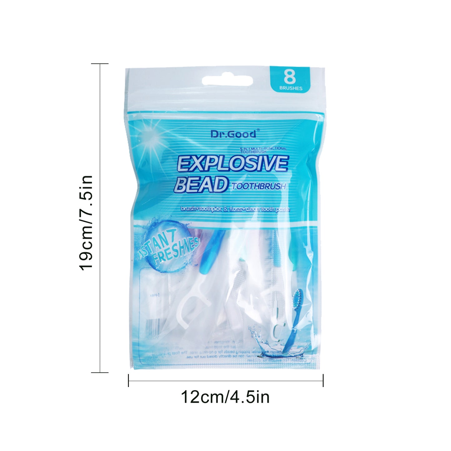 5-in-1 Mini Travel Toothbrush