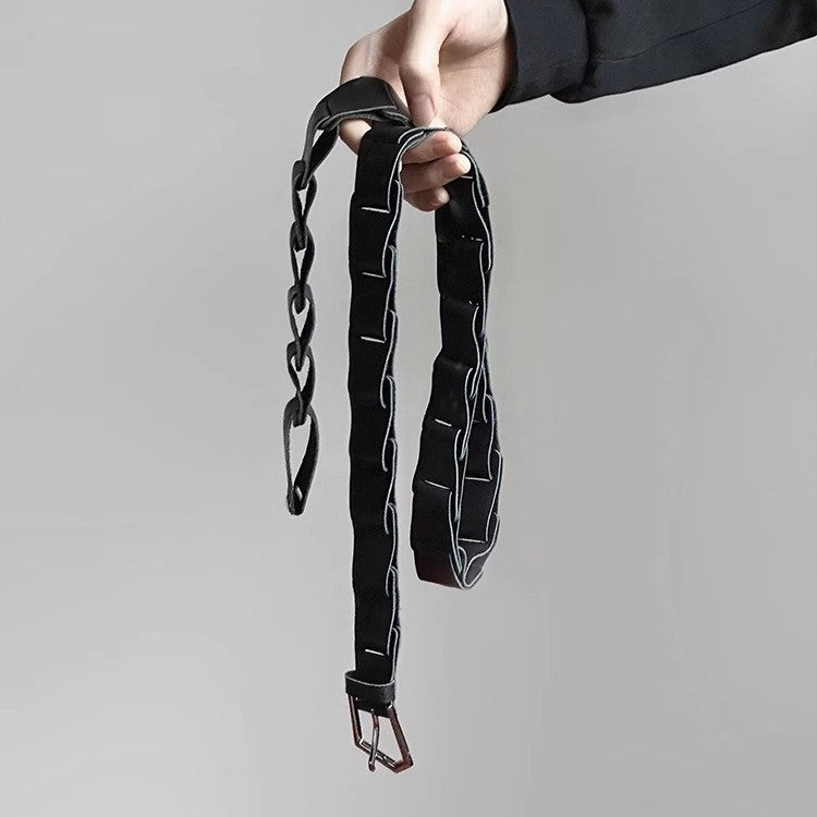 Belt Ladies Special-shaped Buckle Stitching Pant Belt