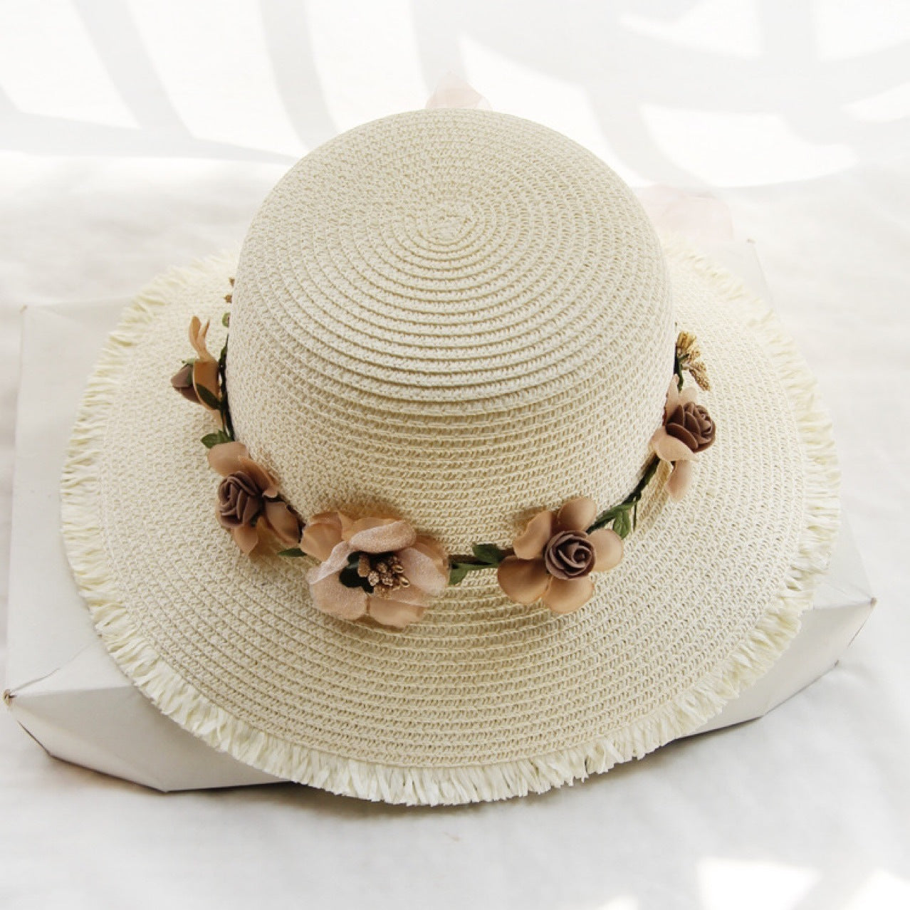 Beach Straw Hat Women's Fresh Seaside Face Covering